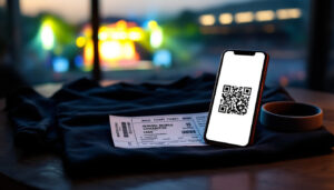 Böhse Onkelz Konzert-Karten als gedrucktes Ticket und Mobile Ticket auf einem Band-Shirt
